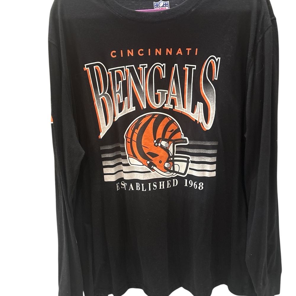 Bengals Black Long Sleeve Shirt XXL  NFL